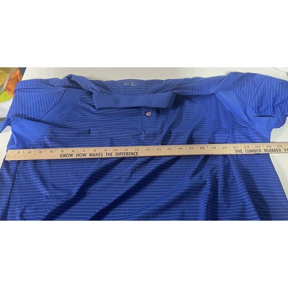 page tuttle striped Blue golf shirt size‎ XL - Picture 8 of 9